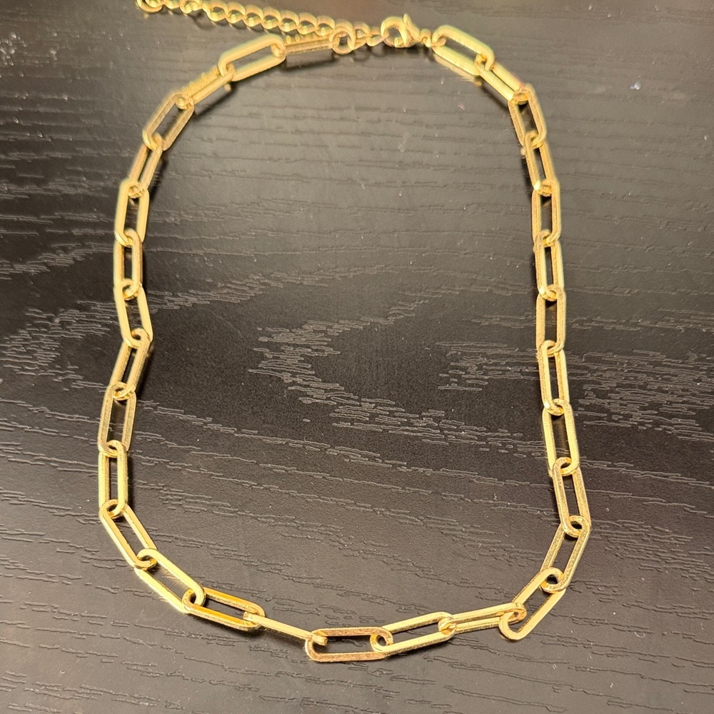 Uncommon James Gold Paperclip-Link Necklace